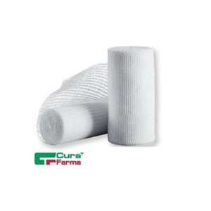 Benda Di Garza Idrofila Curamed In Puro Cotone Non Elastica Con Bordi Orlati Antisfilacciamento 8x500 Cm