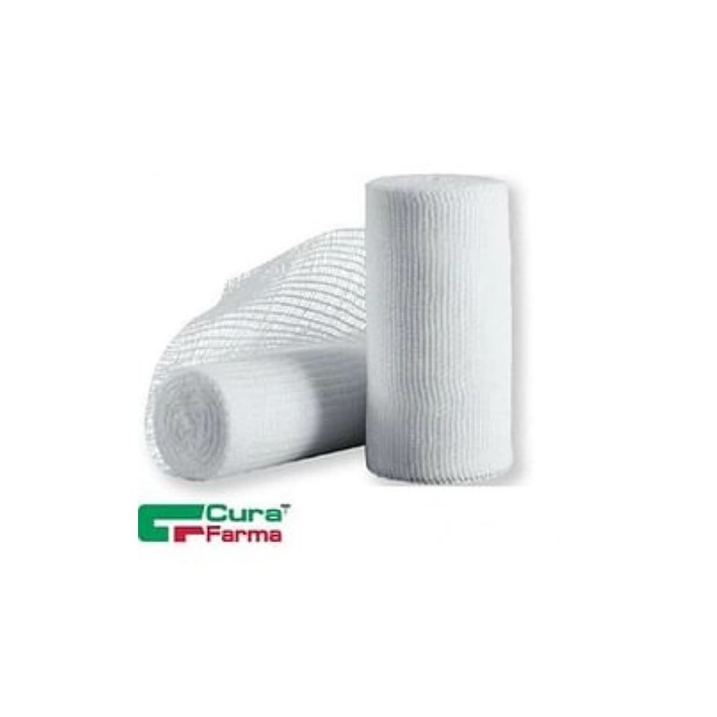 Benda Di Garza Idrofila Curamed In Puro Cotone Non Elastica Con Bordi Orlati Antisfilacciamento 8x500 Cm Benda Di Garza Idrofila Curamed In Puro Cotone Non Elastica Con Bordi Orlati Antisfilacciamento 8x500 Cm