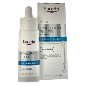 Eucerin Hyaluron-filler + 3x Effect Siero Anti-rughe 30 Ml
