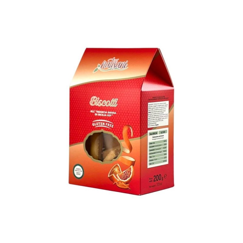 Biscotti All'arancia Rossa Di Sicilia Igp 200 G