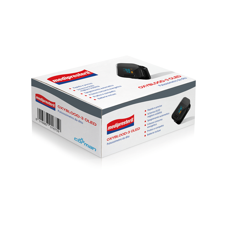 Medipresteril Oxyblood-3 Oled Pulsossimetro Da Dito