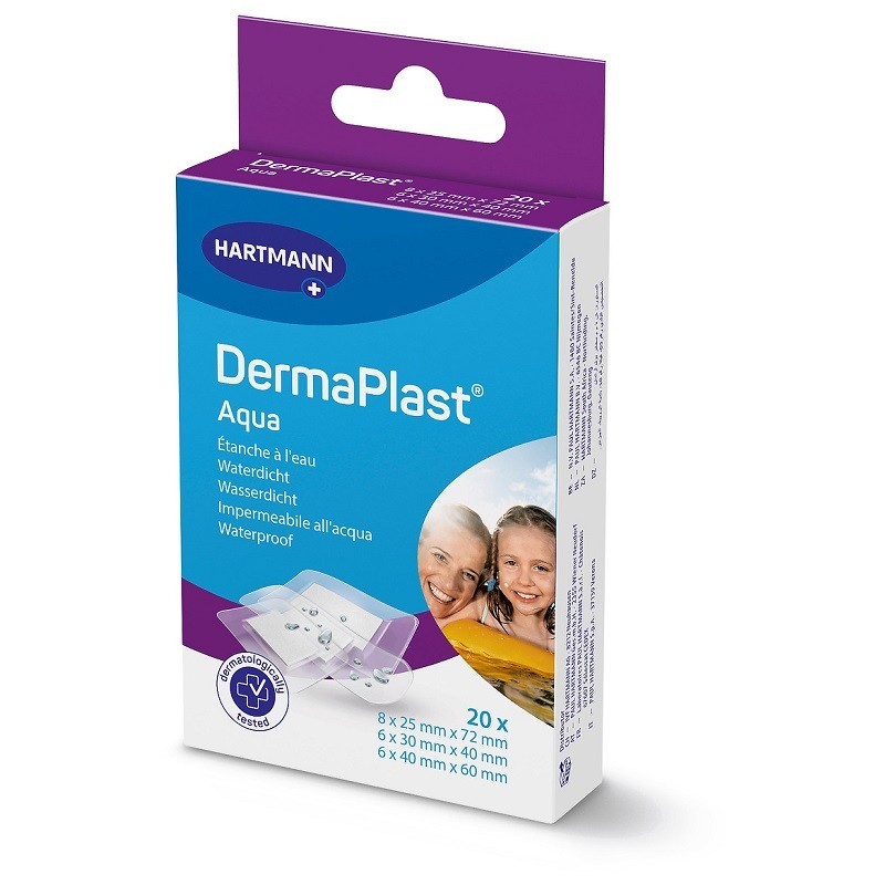 Dermaplast Aqua Cerotto 3 Formati 20 Pezzi