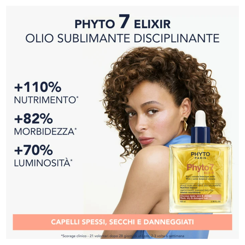 Phyto 7 Elixir Olio Sublimante Disciplinante 100 Ml
