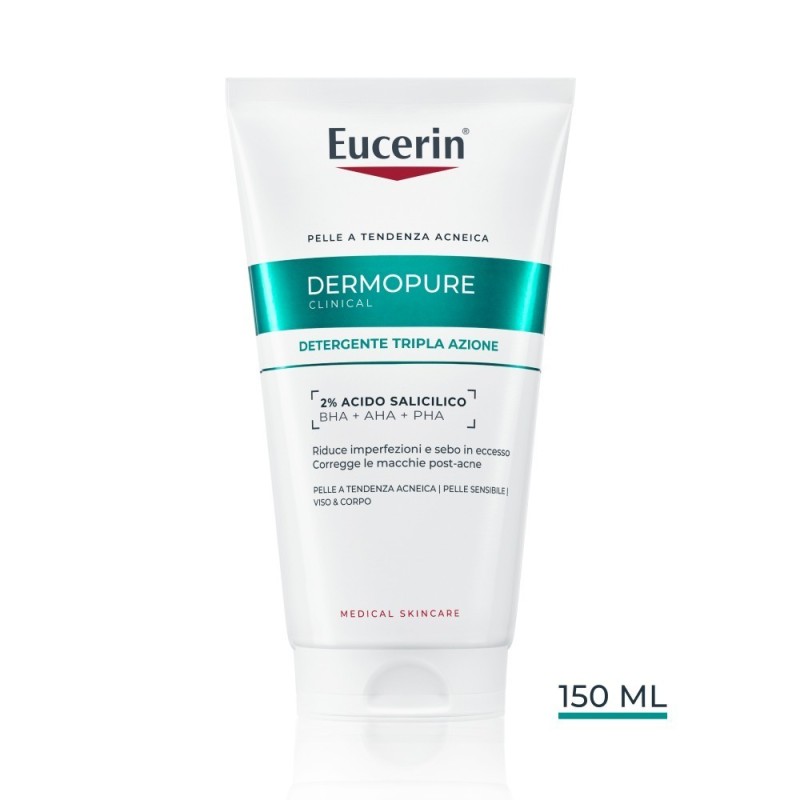 Eucerin Dermopure Clinical Detergente Tripla Azione 150 Ml Eucerin Dermopure Clinical Detergente Tripla Azione 150 Ml