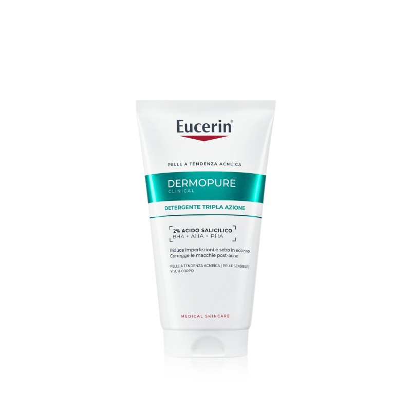Eucerin Dermopure Clinical Detergente Tripla Azione 150 Ml Eucerin Dermopure Clinical Detergente Tripla Azione 150 Ml