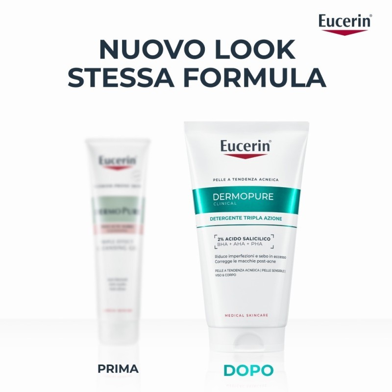 Eucerin Dermopure Clinical Detergente Tripla Azione 150 Ml Eucerin Dermopure Clinical Detergente Tripla Azione 150 Ml