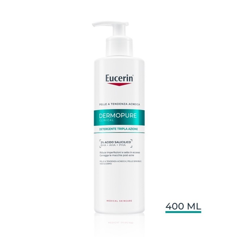 Eucerin Dermopure Clinical Detergente Tripla Azione 400 Ml