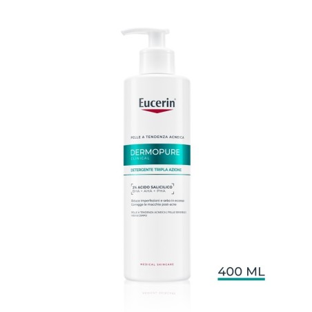 Eucerin Dermopure Clinical Detergente Tripla Azione 400 Ml