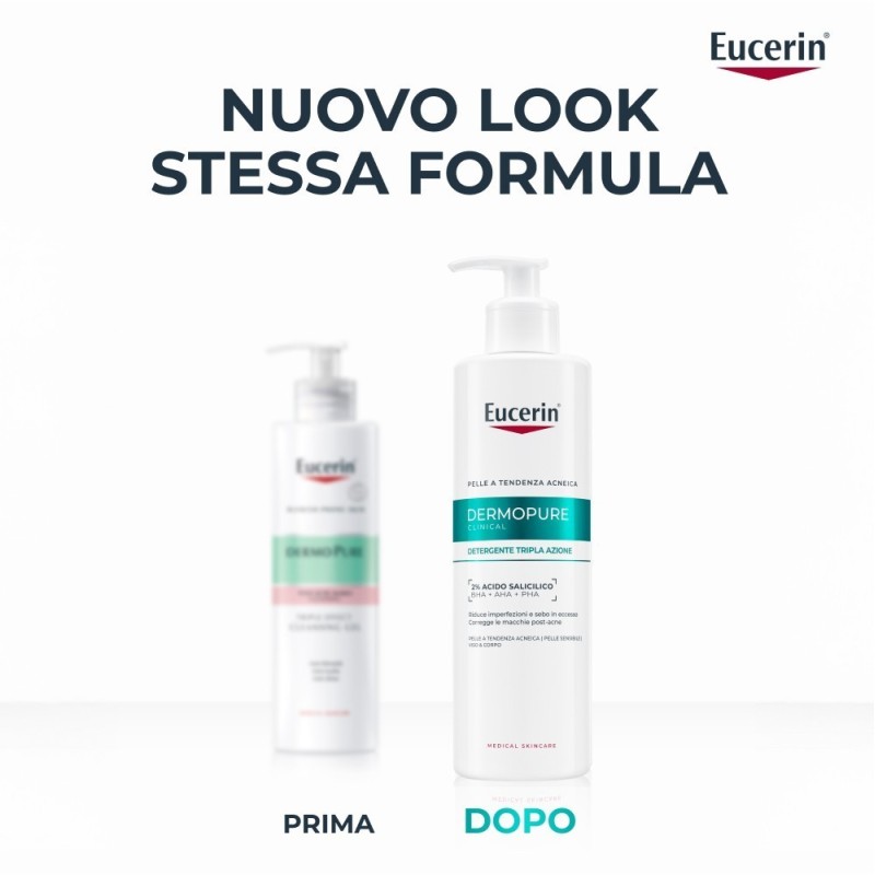 Eucerin Dermopure Clinical Detergente Tripla Azione 400 Ml