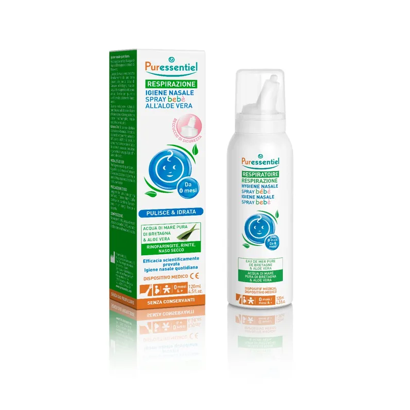 Puressentiel Spray Igiene Nasale Bebe Aloe 120 Ml