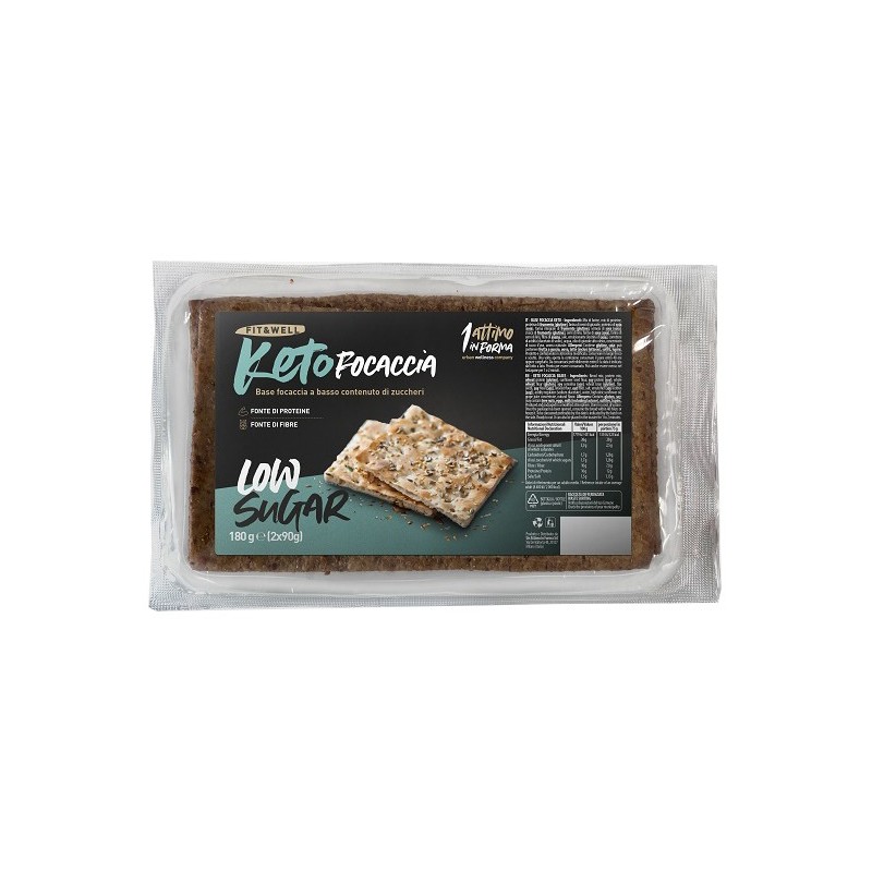 Keto Focaccia 2 Pezzi Da 90 G Keto Focaccia 2 Pezzi Da 90 G