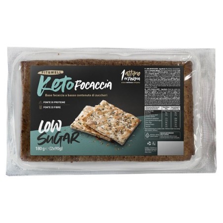 Keto Focaccia 2 Pezzi Da 90 G Keto Focaccia 2 Pezzi Da 90 G