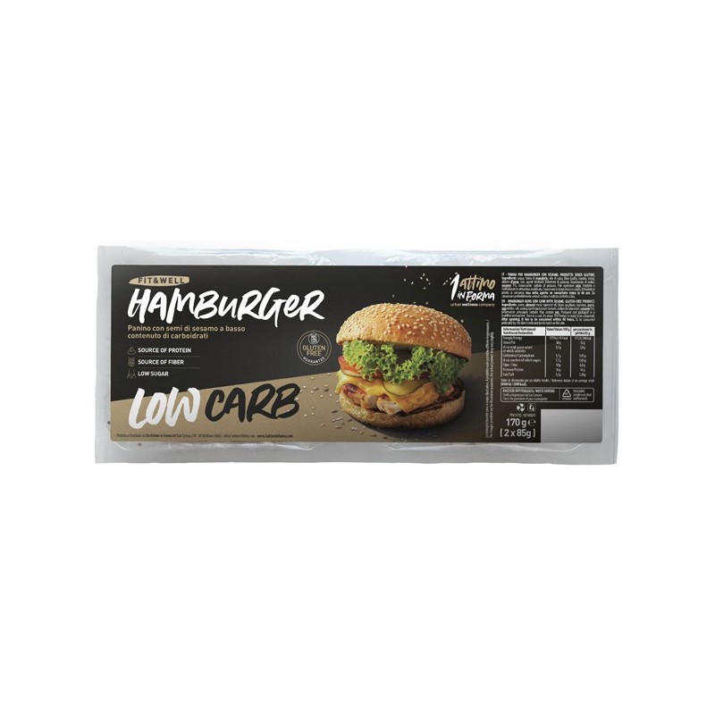 Low Carb Bun Sesamo 2 Pezzi Da 85 G