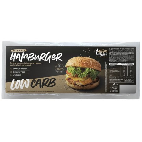 Low Carb Bun Sesamo 2 Pezzi Da 85 G