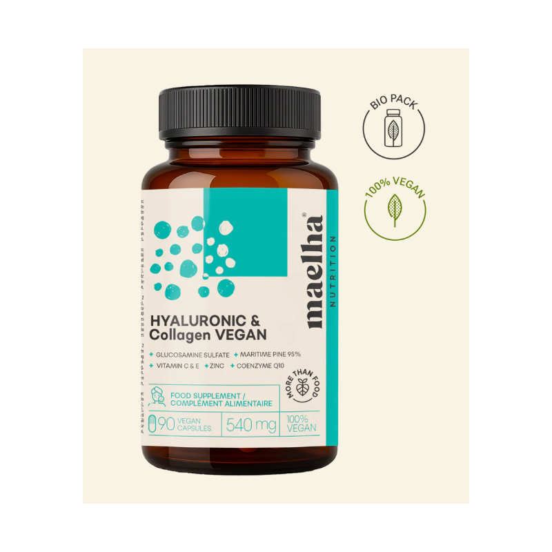 Maelha Nutrition Hyaluronic&collagen Vegan 90 Capsule
