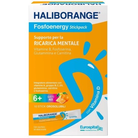 Haliborange Fosfoenergy 10 Stick Orosolubili 15,2 G