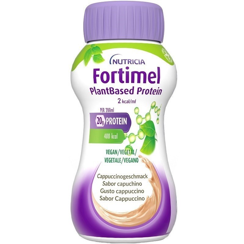 Fortimel Plantbased Protein Cappuccino 4 Bottigliette Da 200 Ml