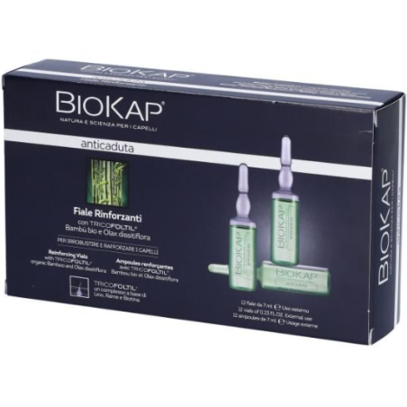Biokap Anticaduta Rinforzante Tricobiotic 12 Fiale Da 7 Ml