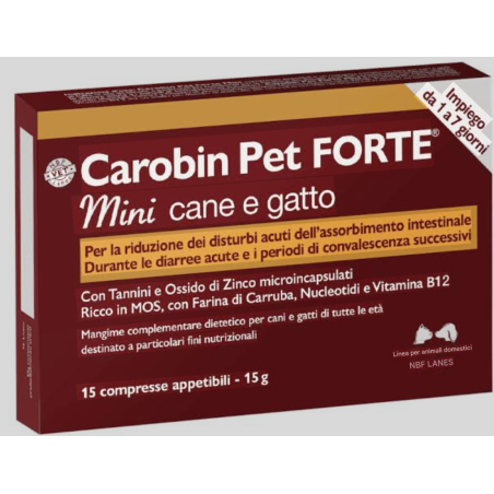 Carobin Pet Forte Mini 15 Compresse