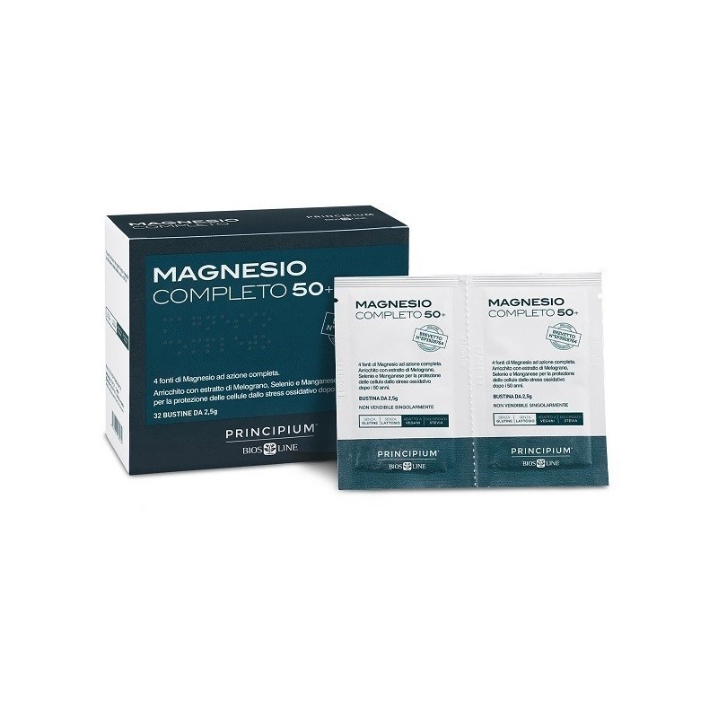 Principium Magnesio Completo Brevettato 50+ 32 Bustine Da 2,5 G