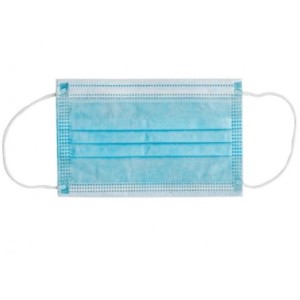 Mascherina Chirurgica Filtrante 98% 3 Veli Tipo Iir Con Elastici Adulti Azzurra 10 Pezzi