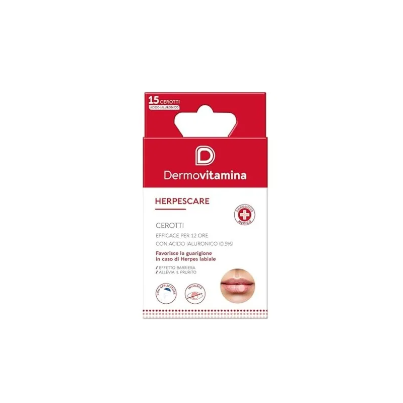 Cerotti Con Acido Ialuronico 0,5% Dermovitamina Herpescare 15 Pezzi