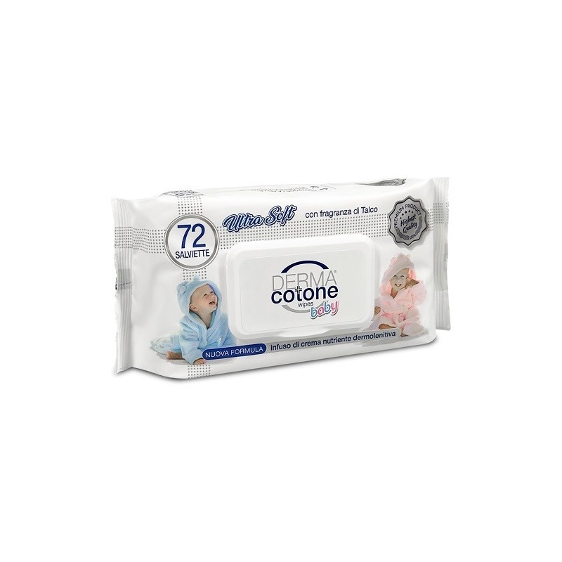 Dermacotone Baby Salviettine Con Infuso Di Crema 72 Pezzi