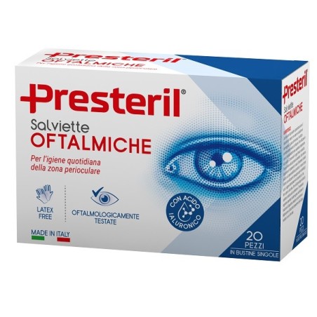 Salviette Oftalmiche Presteril 20 Pezzi