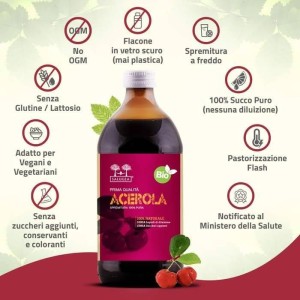 Salugea Succo Acerola Bio 500 Ml