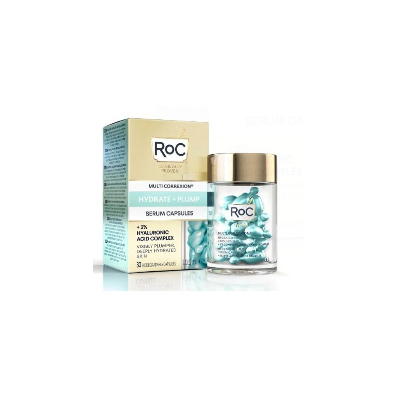 Roc Multi Correxion Hydrate+ Plump Siero Viso In Capsule 30 Capsule