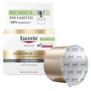 Eucerin Hyaluron-filler + Elasticity Crema Notte Ricarica 50 Ml