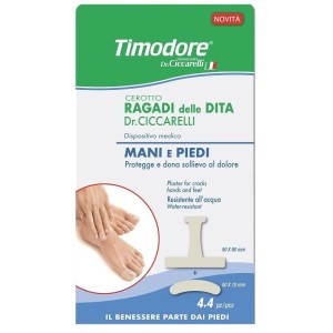 Timodore Cerotto Ragadi Dita Mani E Piedi 50x60 Mm 4 Pezzi + 50x10 Mm 4 Pezzi