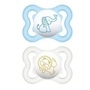 Mam Air Succhietto 2-6 Mesi Silicone Maschio 2 Pezzi