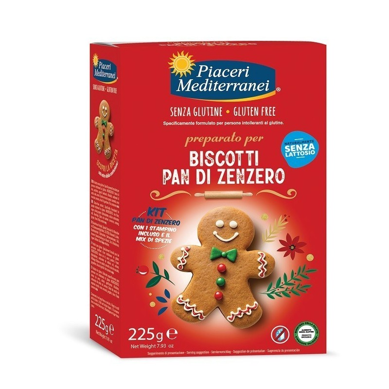 Piaceri Medit Preparato Biscotti Pan Di Zenzero 225 G