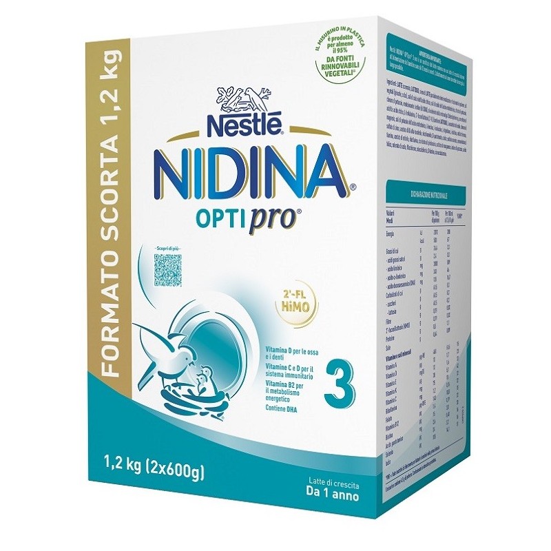 Nidina Optipro 3 Polvere 2 Pezzi Da 600 G