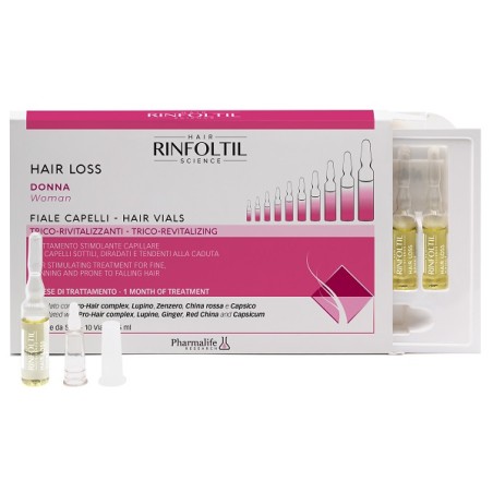 Rinfoltil Hair Loss Donna Fiale Capelli 10x5 Ml Rinfoltil Hair Loss Donna Fiale Capelli 10x5 Ml
