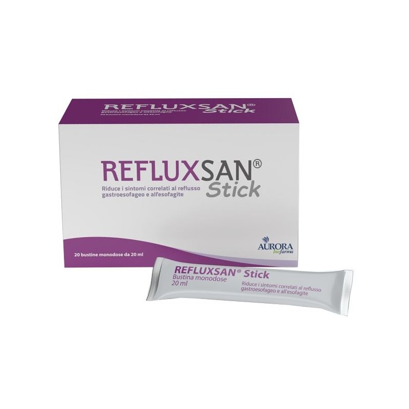 Refluxsan Stick 20 Bustine Monodose Da 20 Ml Senza Glutine Senza Lattosio