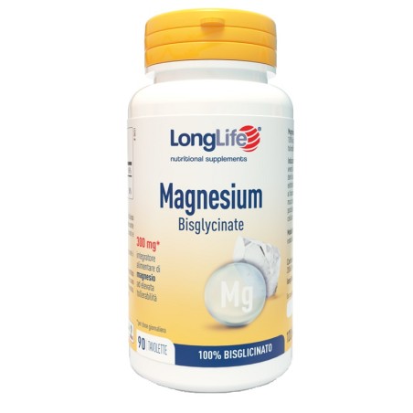 Longlife Magnesium Bisglycinate 90 Tavolette No Coated Senza Glutine