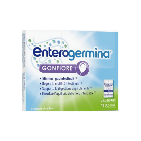 Enterogermina Gonfiore 10 Bustine - Addio Pancia Gonfia Enterogermina Gonfiore 10 Bustine - Addio Pancia Gonfia