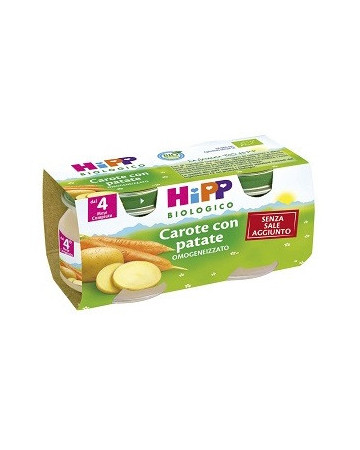 Hipp bio omog carote/pat 2x80g