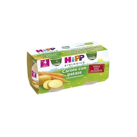 Hipp bio omog carote/pat 2x80g