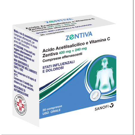 Euspiflu 400 mg + 240 mg compresse effervescenti