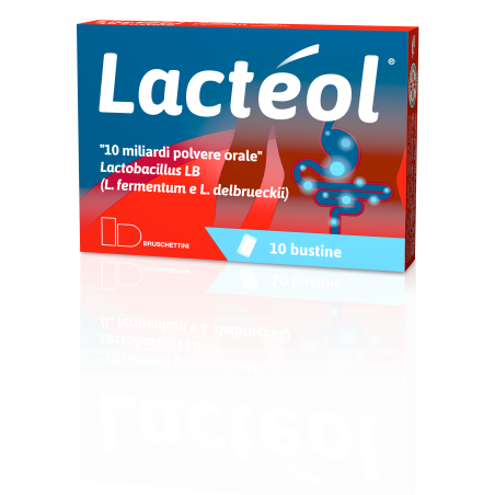 Lacteol 10 miliardi polvere orale e 5 miliardi capsule rigide.