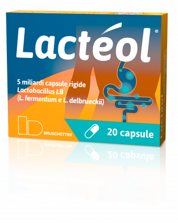 Lacteol 10 miliardi polvere orale e 5 miliardi capsule rigide.