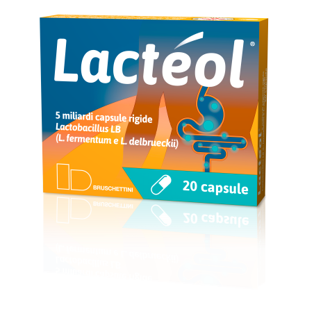 Lacteol 10 miliardi polvere orale e 5 miliardi capsule rigide.