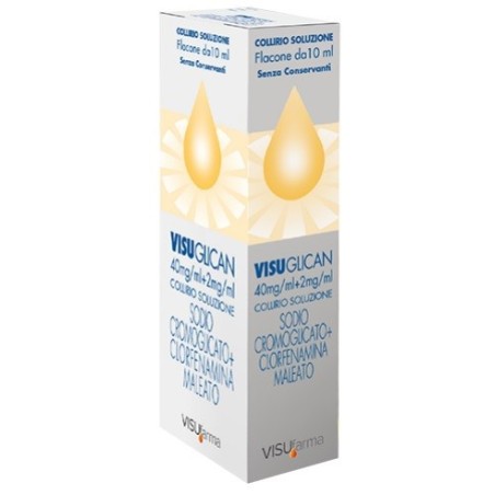 Visuglican 40mg/ml + 2mg/ml collirio, soluzione Visuglican 40mg/ml + 2mg/ml collirio, soluzione