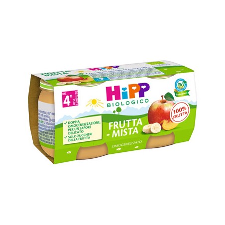 Hipp bio omog frut mista 2x80g