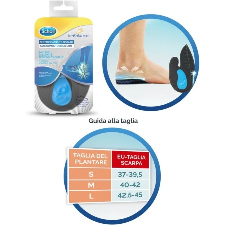 Scholl plantare tallone s 2pz