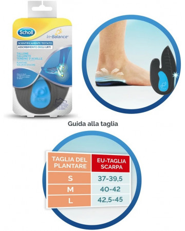 Scholl plantare tallone m 2pz Scholl plantare tallone m 2pz