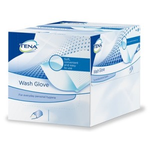 Tena wash glove 50pz